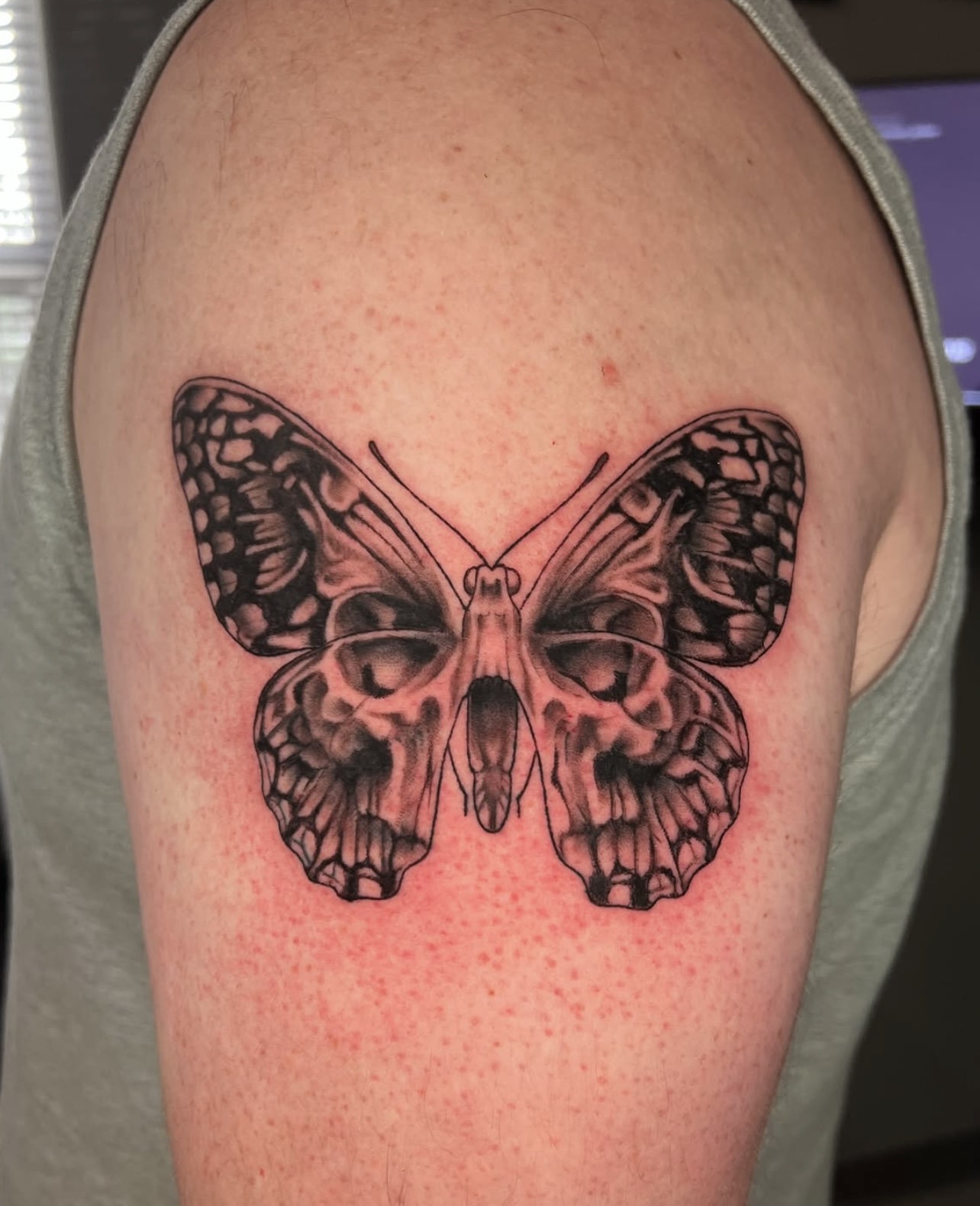 skull butterfly